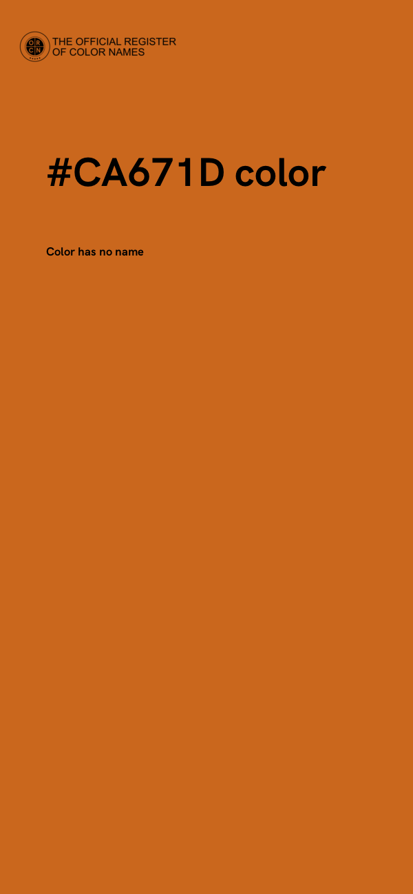 #CA671D color image
