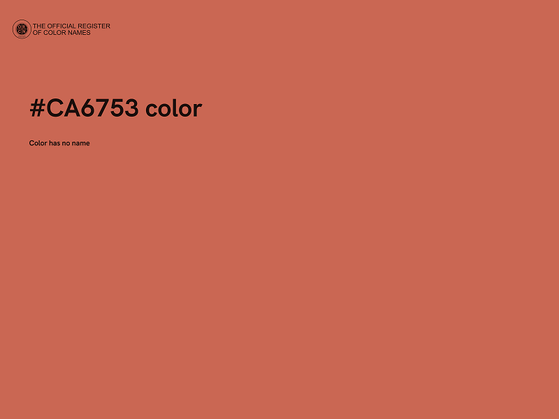 #CA6753 color image