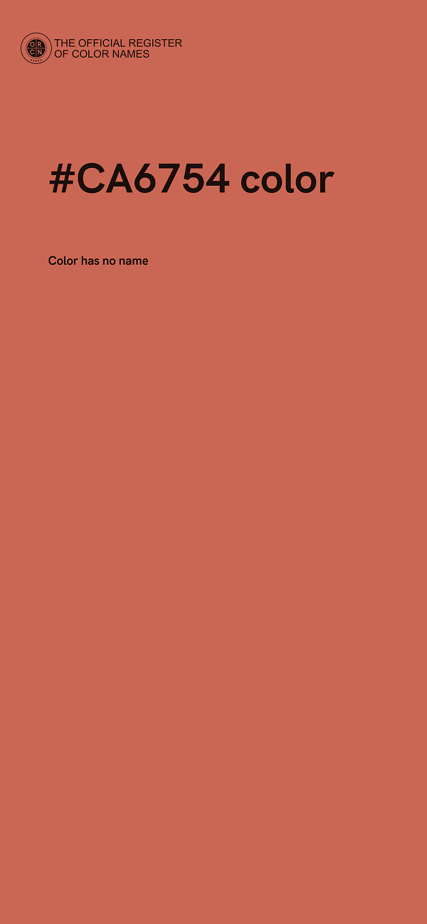 #CA6754 color image