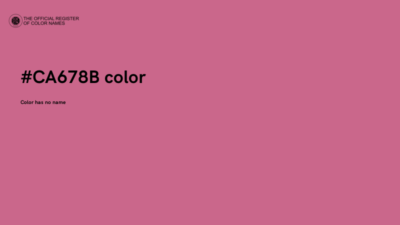 #CA678B color image