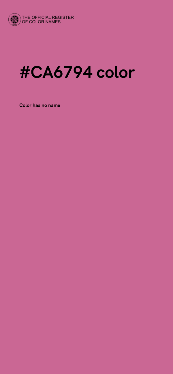 #CA6794 color image
