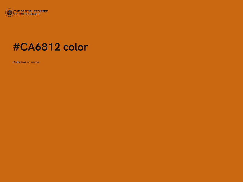 #CA6812 color image