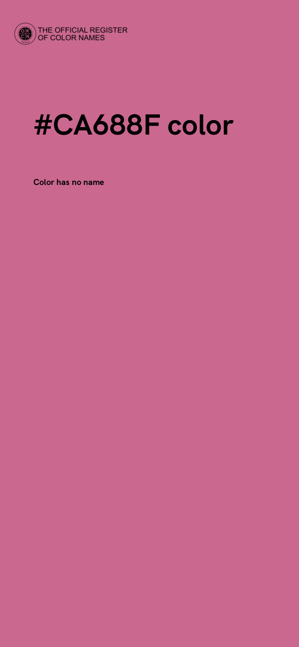 #CA688F color image