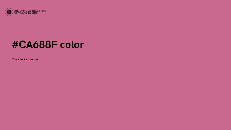#CA688F color image