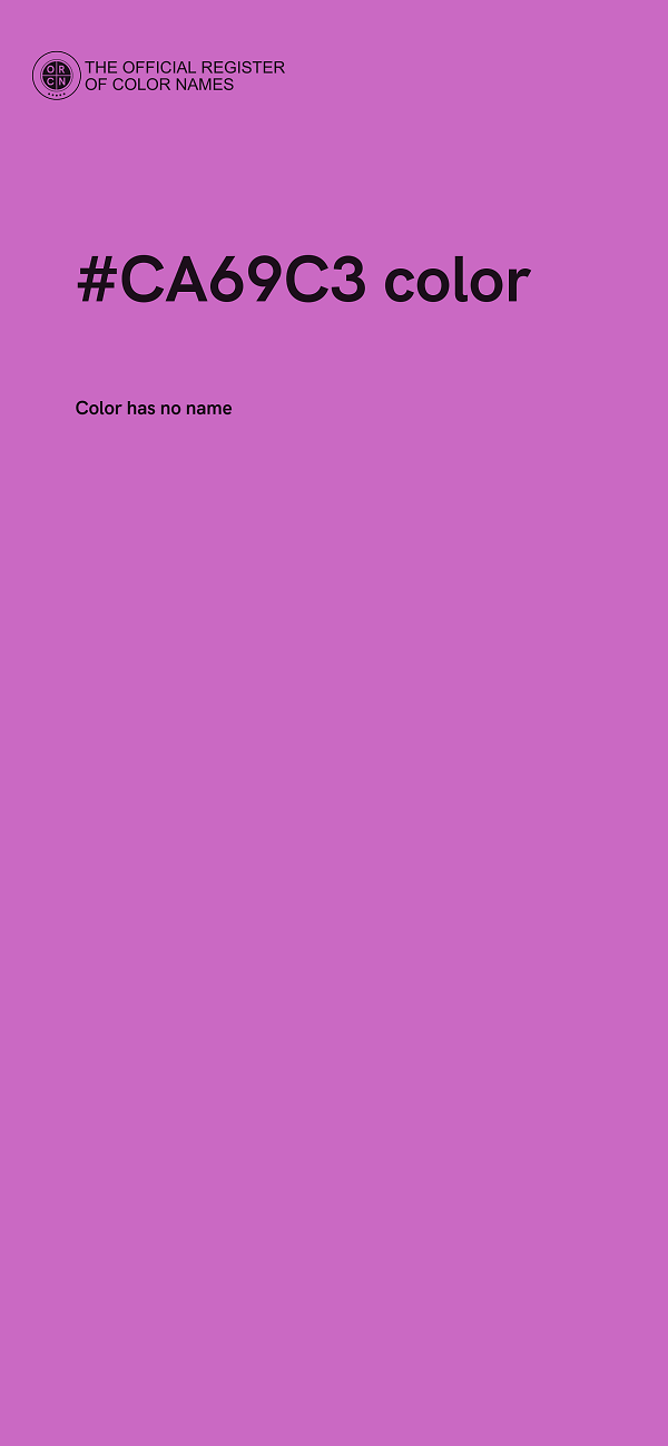 #CA69C3 color image