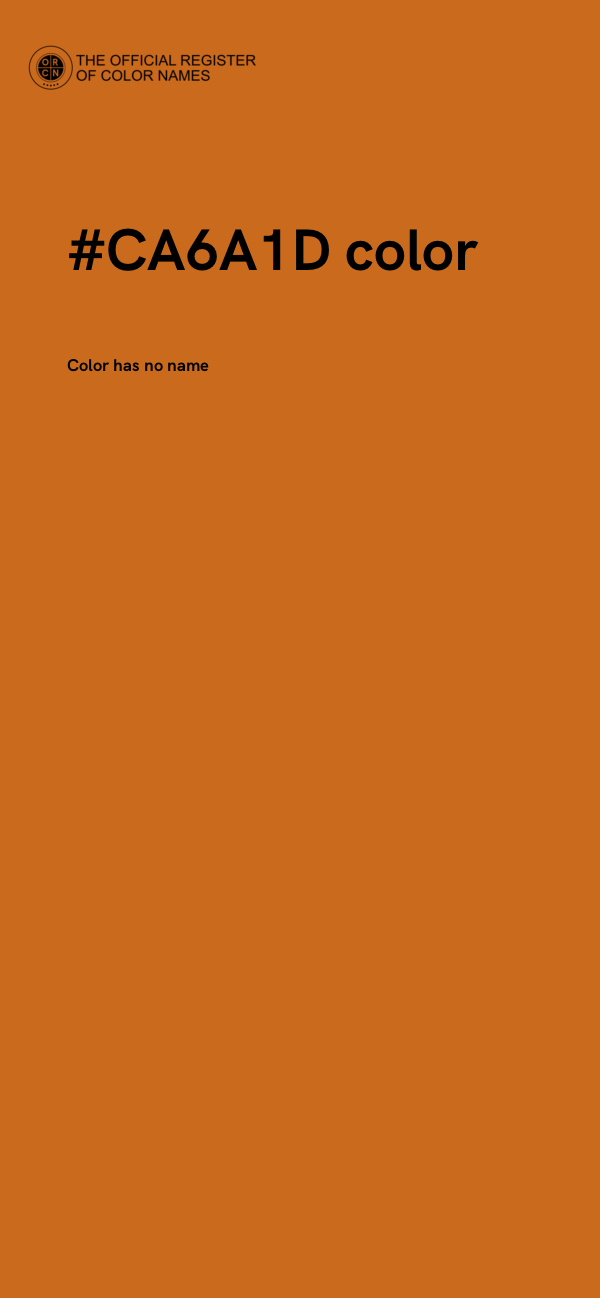 #CA6A1D color image