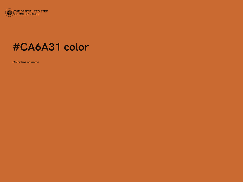 #CA6A31 color image