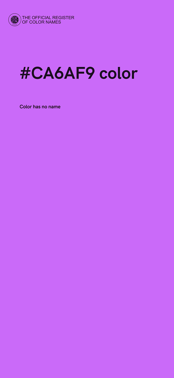 #CA6AF9 color image