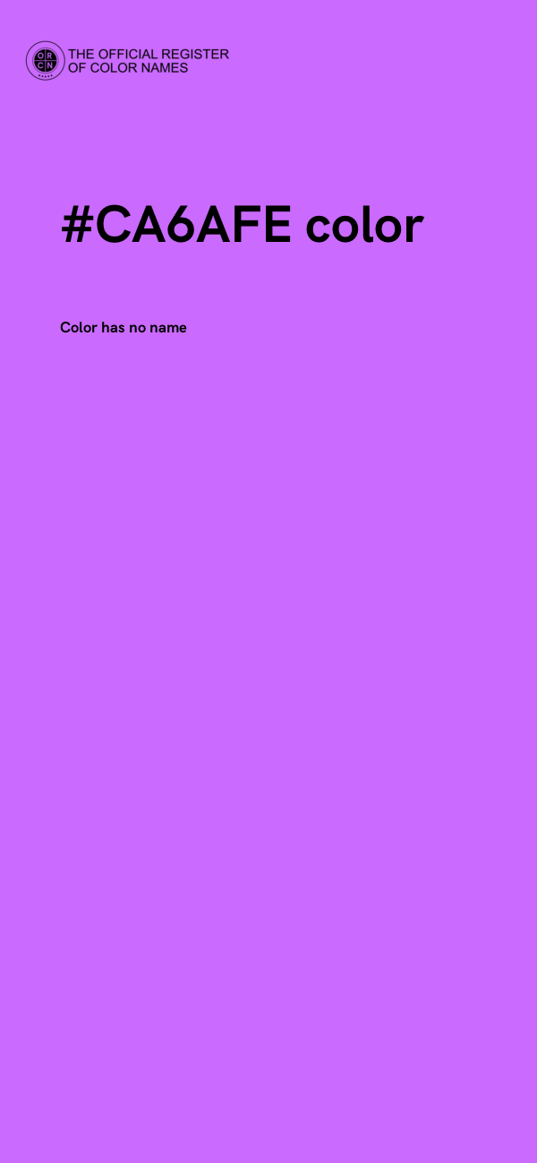 #CA6AFE color image