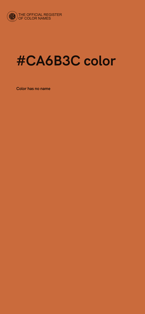 #CA6B3C color image