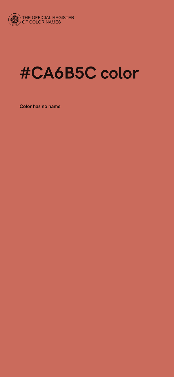#CA6B5C color image