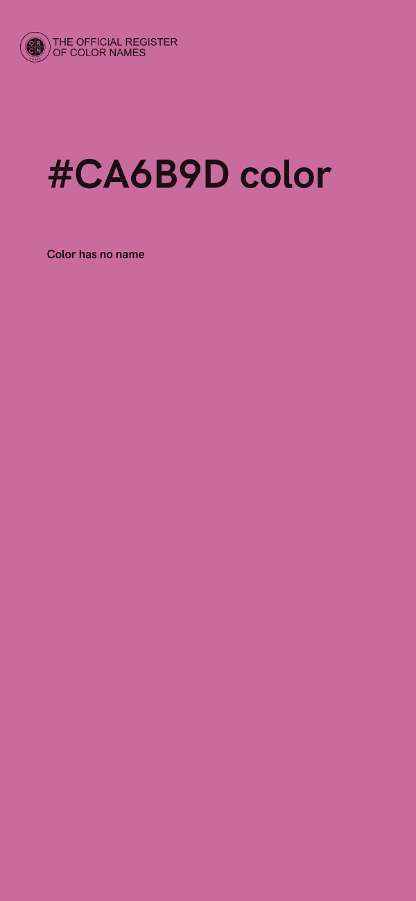 #CA6B9D color image