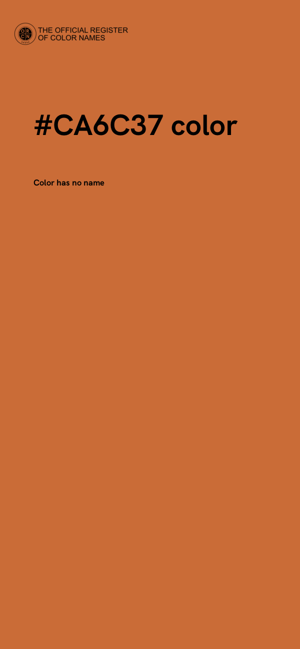 #CA6C37 color image