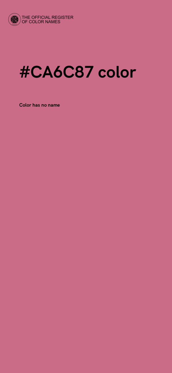 #CA6C87 color image