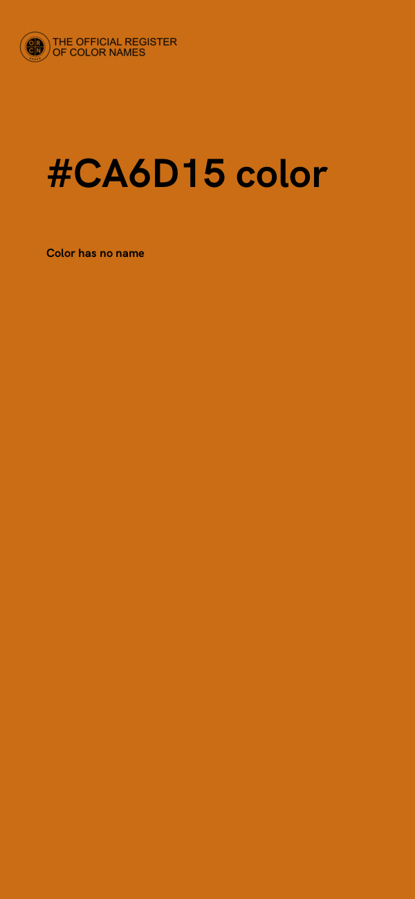 #CA6D15 color image