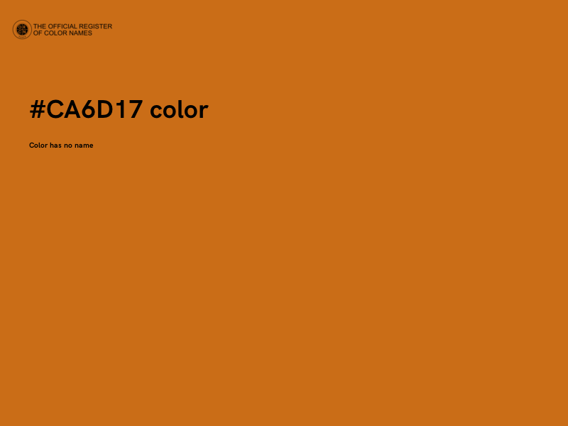 #CA6D17 color image