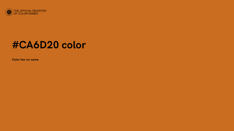 #CA6D20 color image
