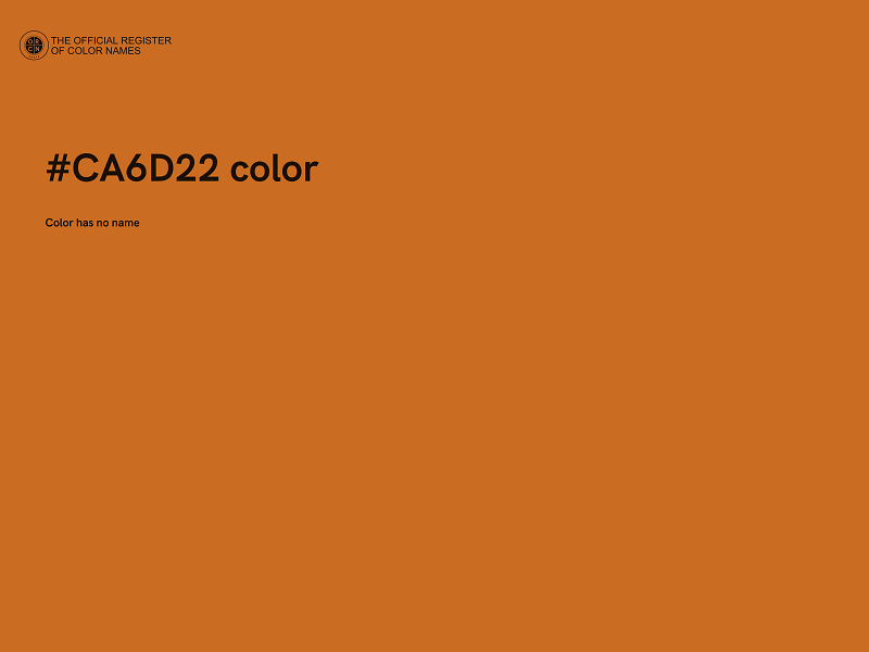 #CA6D22 color image