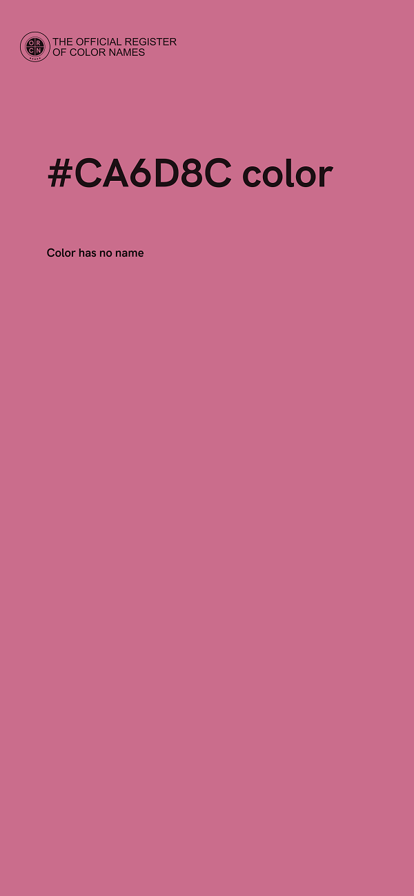 #CA6D8C color image