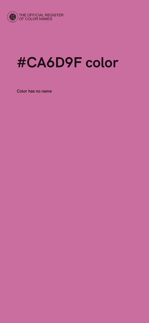 #CA6D9F color image