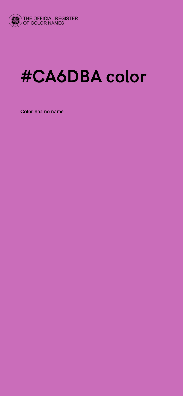 #CA6DBA color image