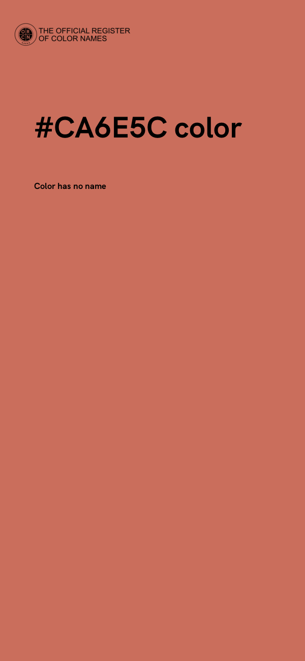 #CA6E5C color image