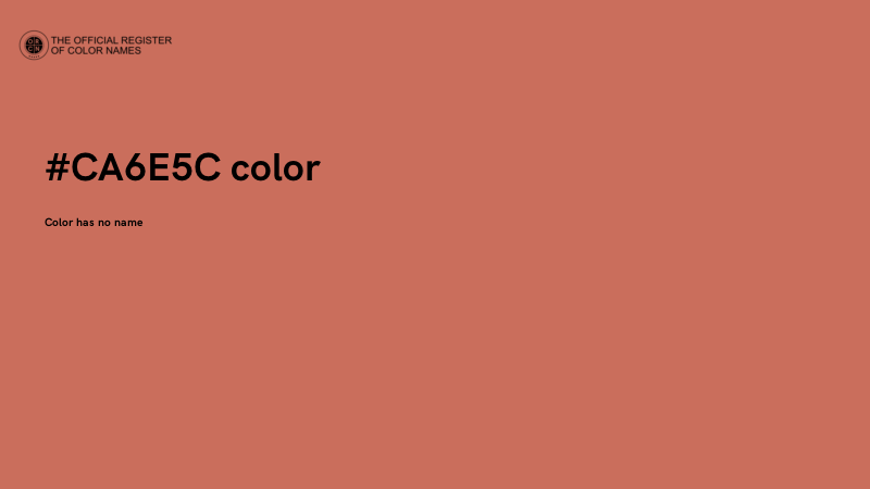 #CA6E5C color image