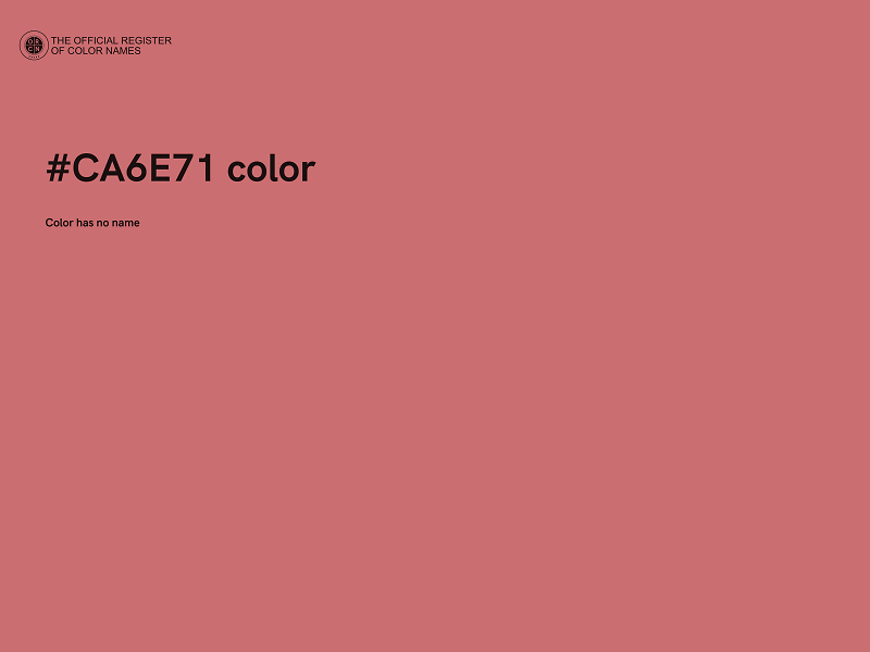 #CA6E71 color image