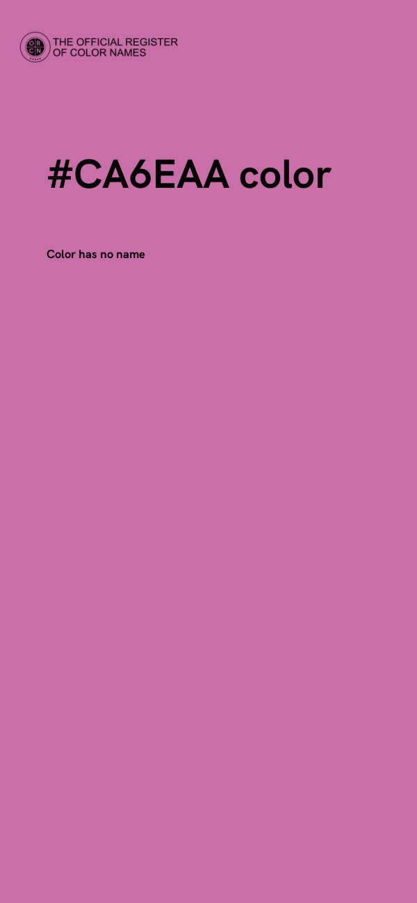 #CA6EAA color image