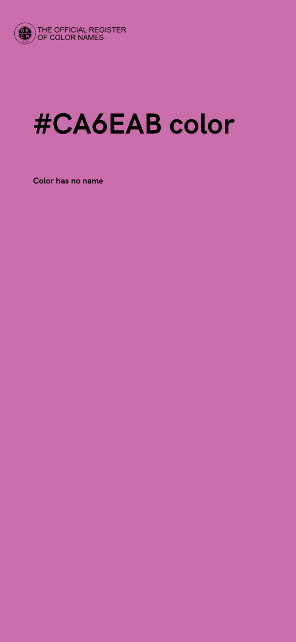 #CA6EAB color image