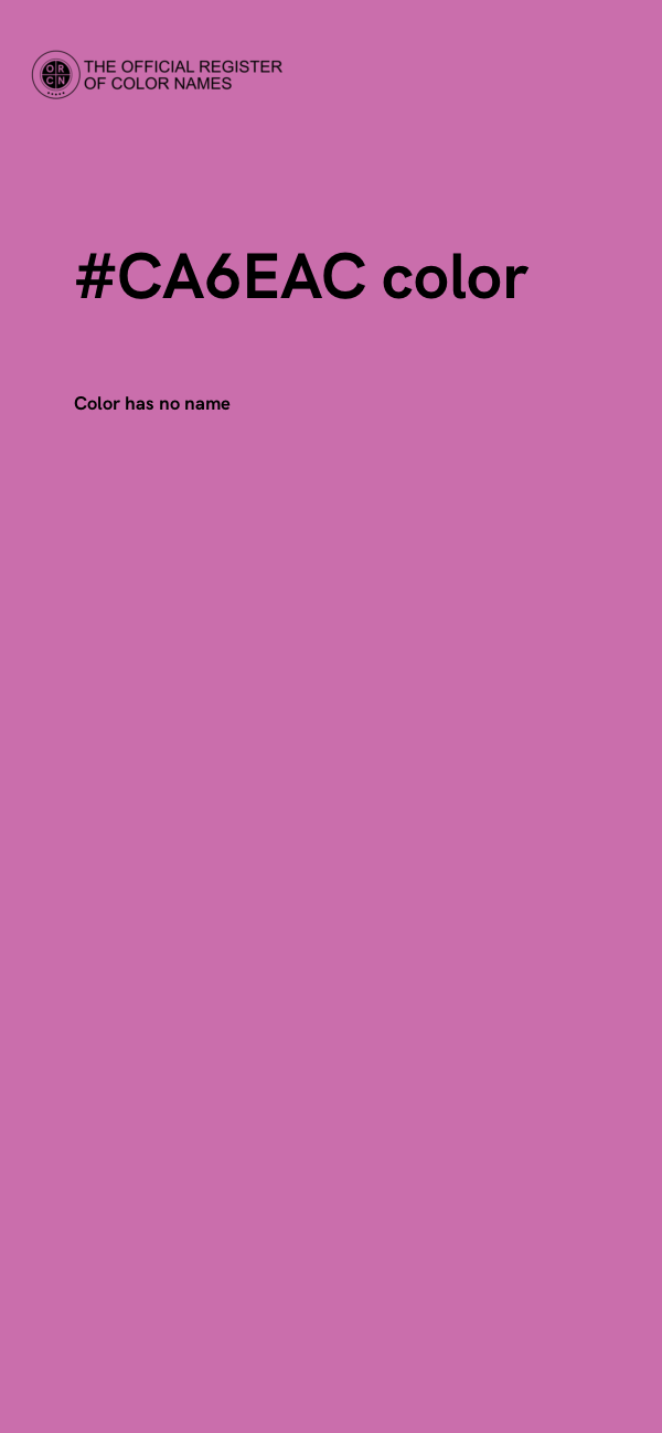 #CA6EAC color image