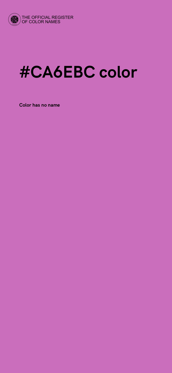 #CA6EBC color image