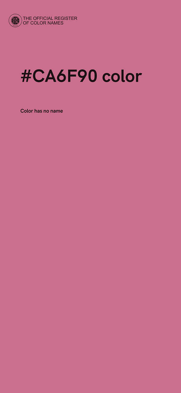 #CA6F90 color image