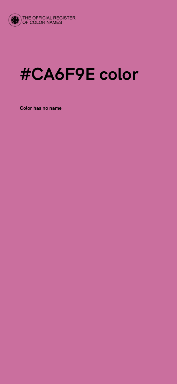 #CA6F9E color image