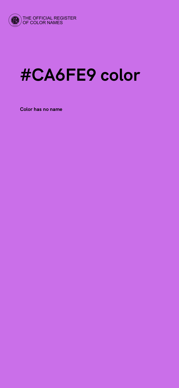 #CA6FE9 color image