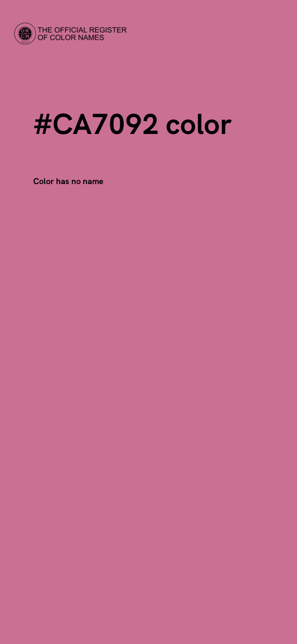 #CA7092 color image