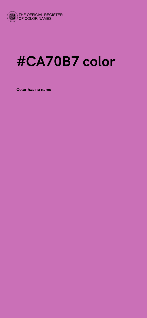 #CA70B7 color image