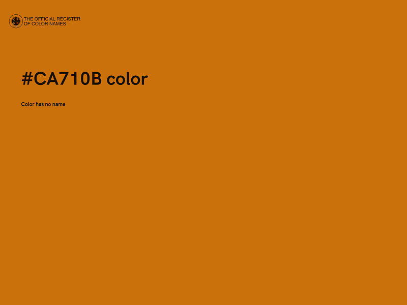 #CA710B color image