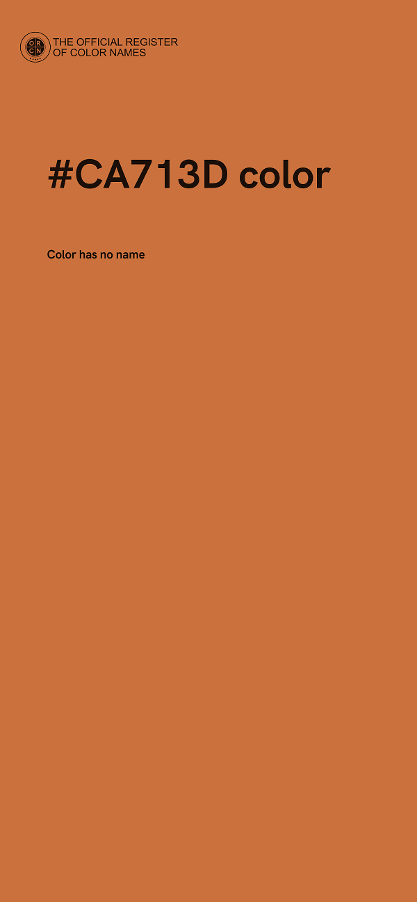 #CA713D color image