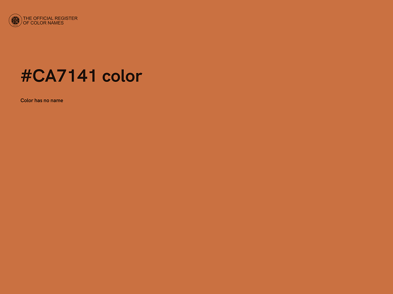 #CA7141 color image