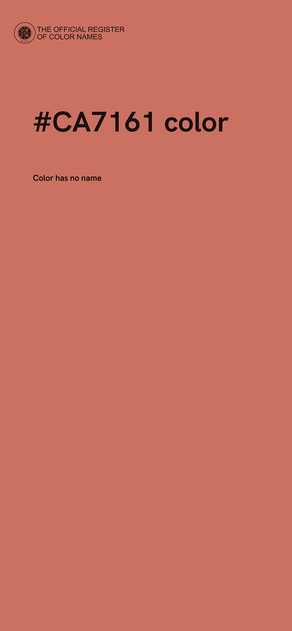 #CA7161 color image