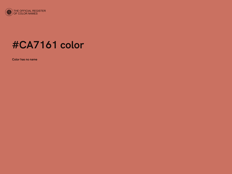 #CA7161 color image