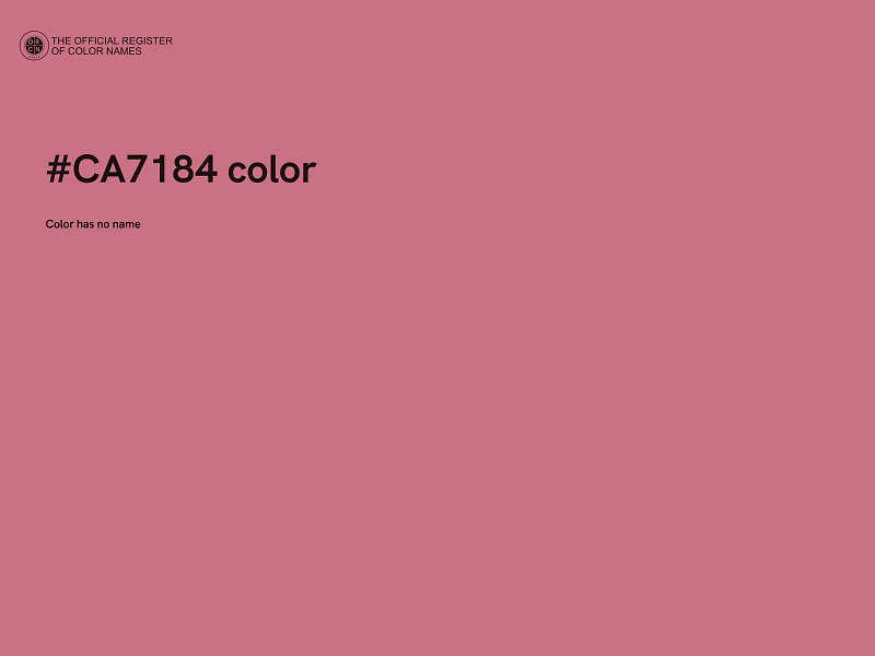 #CA7184 color image