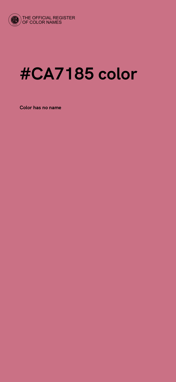 #CA7185 color image