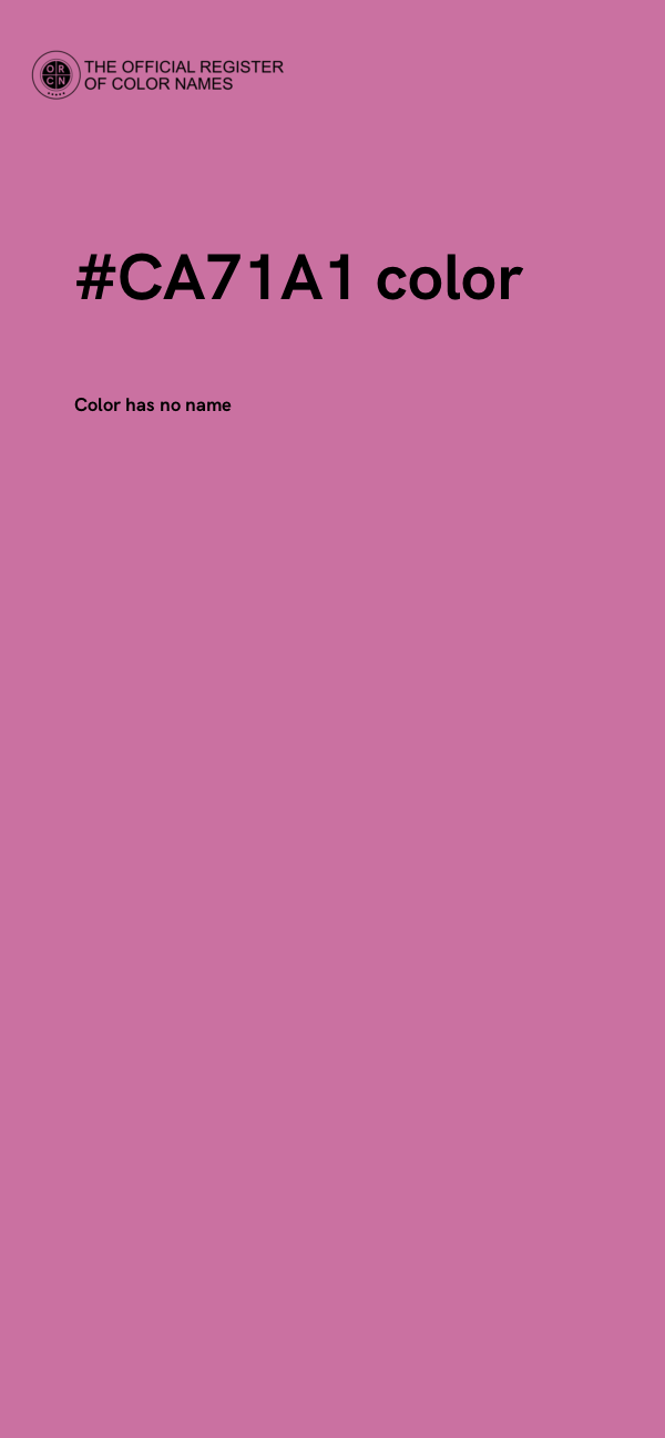 #CA71A1 color image