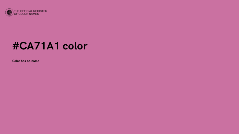 #CA71A1 color image