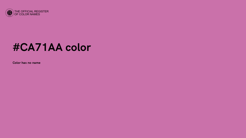 #CA71AA color image