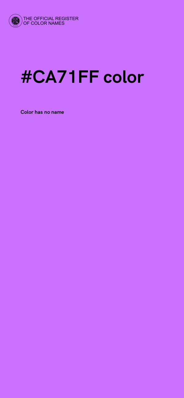 #CA71FF color image