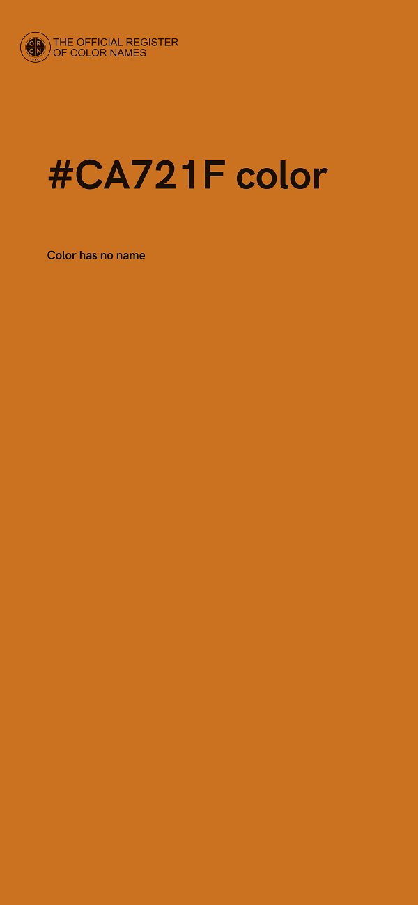 #CA721F color image