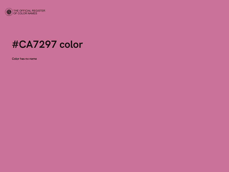 #CA7297 color image